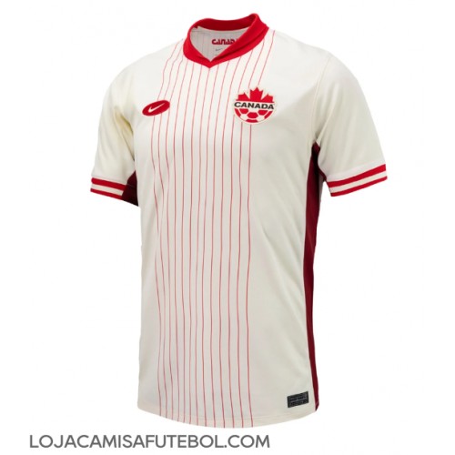 Camisa de Futebol Canadá Equipamento Secundário Copa America 2024 Manga Curta